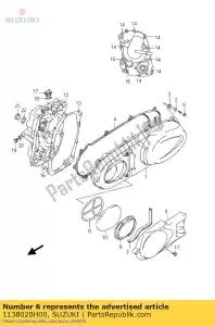 suzuki 1138020H00 conducto, cinturón cooli - Lado inferior