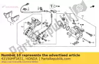 43150MFJA51, Honda, nenhuma descrição disponível no momento honda cbr 600 2009 2010 2011 2012 2013, Novo