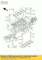 110081262, Kawasaki, head-comp-cylinder kawasaki zxr  r l j zx9r ninja b zx750 k zxr750 zx 9r 750 900 , New