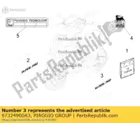 67324900A3, Piaggio Group, Prawa etykieta ?hi-per2 pro? piaggio nrg nrg power dd h zapc45100 0 50 2007 2011 2016 2017, Nowy