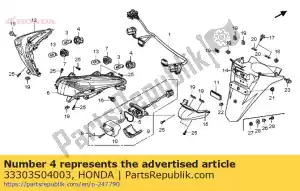 Honda 33303S04003 socket comp. (gris) - La partie au fond