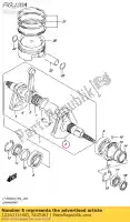 1226111H00, Suzuki, crankshaft,l suzuki  lt a 450 500 2007 2008 2009 2010 2011 2012 2014 2015 2016 2017 2018 2019, New