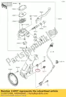 110571099, Kawasaki, 01 suporte, sensor kawasaki ex400 ninja 400 krt se z400 , Novo