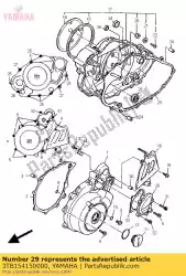 Aquí puede pedir cubierta, generador de Yamaha , con el número de pieza 3TB154150000: