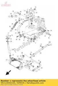 yamaha 5RU124460100 joint - Bottom side