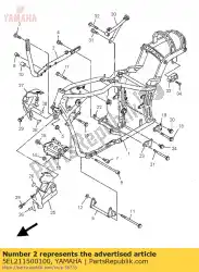 Aquí puede pedir tubo descendente comp. 2 de Yamaha , con el número de pieza 5EL211500100: