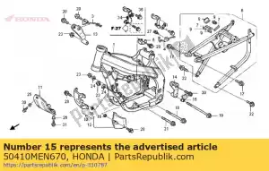 honda 50410MEN670 przewodnik, przewód paliwowy - Dół