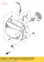 4KM843201000, Yamaha, conjunto de lentes yamaha xj 900 1995 1996 1997 1998 2000 2001 2002, Nuevo