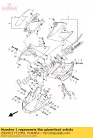 20SW217F15P0, Yamaha, pokrywa boczna 5 yamaha xj 600 2015 2016, Nowy