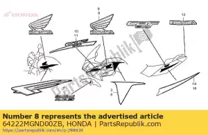 honda 64222MGND00ZB marca, r. wing * type2 * (type2) - Lado inferior