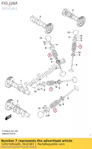 Suzuki 1292106G00 ressort, soupape - La partie au fond