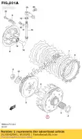 2120002B41, Suzuki, conjunto de engrenagens, prima suzuki rm  l rm80 rm85 sw lw rm85l 85 80 , Novo