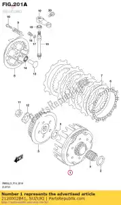 Suzuki 2120002B41 ingranaggio, prima - Il fondo