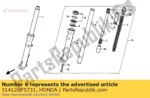 Honda 51412GF5731 anel, volta - Lado inferior