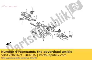 honda 50617MN1671 printemps, r. retour étape - La partie au fond