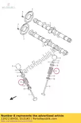 Ici, vous pouvez commander le ressort, soupape auprès de Suzuki , avec le numéro de pièce 1292118H00: