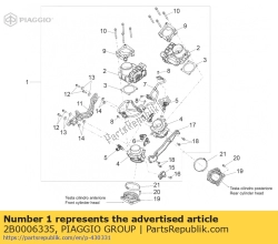 Aprilia 2B0006335, Throttle body, OEM: Aprilia 2B0006335
