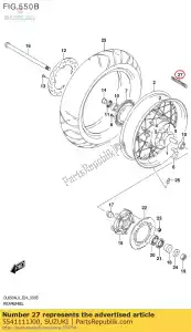 suzuki 5541111J00 balancer,wheel - Bottom side