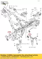 11065074818T, Kawasaki, kap, zwenkarmbeugel, f. kawasaki ninja ex krt edition b z  a 300 abs z300 ex300 se 300se , Nieuw