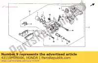 43110MV9006, Honda, soporte comp., rr. (nissin) honda cbr 600 1991 1992 1993 1994 1995 1996 1997 1998, Nuevo