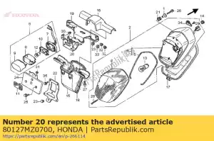 honda 80127MZ0700 fique b, luz da licença - Lado inferior