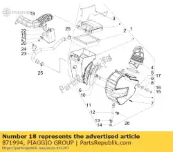 aanzuigslang van Piaggio Group, met onderdeel nummer 871994, bestel je hier online: