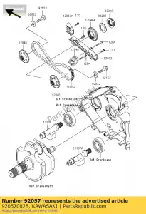 Kawasaki 920570028 ketting, deed 06hd (f) sdh - Onderkant