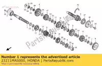 23211MAS000, Honda, schacht, belangrijkste honda cbr fireblade rr cbr900rr 900 , Nieuw