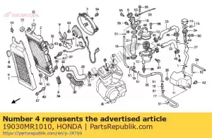 Honda 19030MR1010 conjunto motor, ventilador - Lado inferior