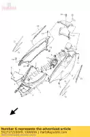 5XLF172100P9, Yamaha, coperchio, lato 2 yamaha yp 125 180 2005 2006 2007 2008, Nuovo