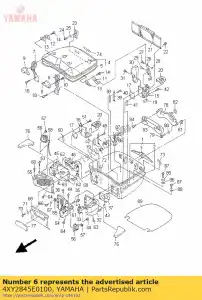 yamaha 4XY2845E0100 hinge 2 - Bottom side