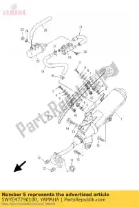 yamaha 5WYE47790100 collar - Lado inferior