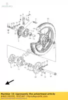 6465138300, Suzuki, kussen, rr drum suzuki gn  u rg gamma uc e 1 bu rg125cuc rg125abuaubu gn250e gn250 gn125e 250 125 , Nieuw