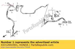 Honda 43312KRJ901 tubo comp b, rr br - Il fondo