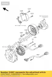 Aquí puede pedir rotor de Kawasaki , con el número de pieza 210070067: