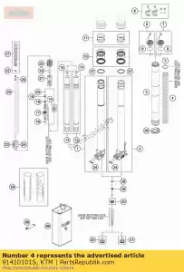 ktm 91410101S spring 4,2n/mm set d=4,9mm - Bottom side