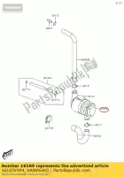 16165Y004, Kawasaki, separatore kvf300ccf kawasaki  brute force kvf 300 2012 2013 2015 2016 2017 2018 2020 2021, Nuovo