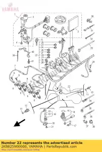yamaha 2KB825900000 conjunto de mazo de cables - Lado inferior