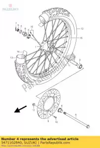 suzuki 5471102B40 assale anteriore - Il fondo