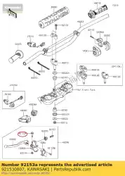 Tutaj możesz zamówić ? Ruba kx250-r1 od Kawasaki , z numerem części 921530807: