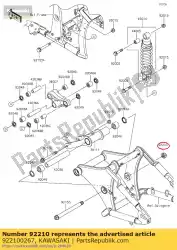 Here you can order the nut,lock,18mm vn900b6f from Kawasaki, with part number 922100267: