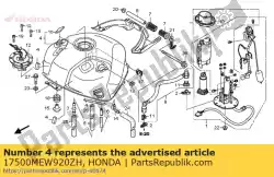 Aquí puede pedir juego de tanque, combustible * nh229mu * de Honda , con el número de pieza 17500MEW920ZH: