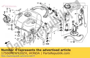 Honda 17500MEW920ZH juego de tanque, combustible * nh229mu * - Lado inferior