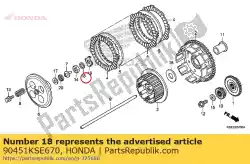 Aqui você pode pedir o arruela, impulso, 14 mm em Honda , com o número da peça 90451KSE670: