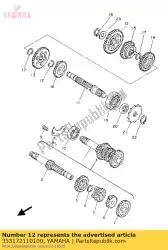 Here you can order the gear, 1st wheel from Yamaha, with part number 353172110100: