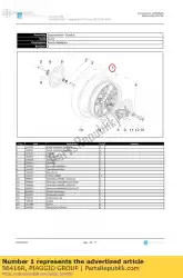 Qui puoi ordinare ruota anteriore completa da Piaggio Group , con numero parte 56416R: