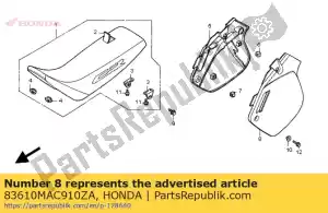 honda 83610MAC910ZA dekking, l. si de * nh196 * (nh196 ross wit) - Onderkant