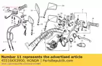 45516KR3900, Honda, support, maître-cylindre honda ca cb cmx 125 250 1988 1995 1996, Nouveau