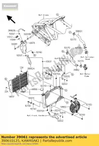 kawasaki 390610125 zespó? ch?odnicy ksf450b8f - Dół