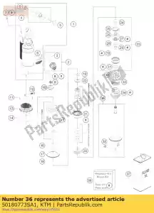 ktm 50180773SA1 parte inferior monoshock cpl. - Lado inferior